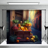 Aperturee - Aperturee Street Side Fruit Shop Valley Photography Backdrop
